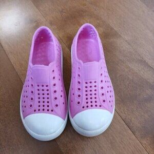Kids Pink Slip-On Shoes